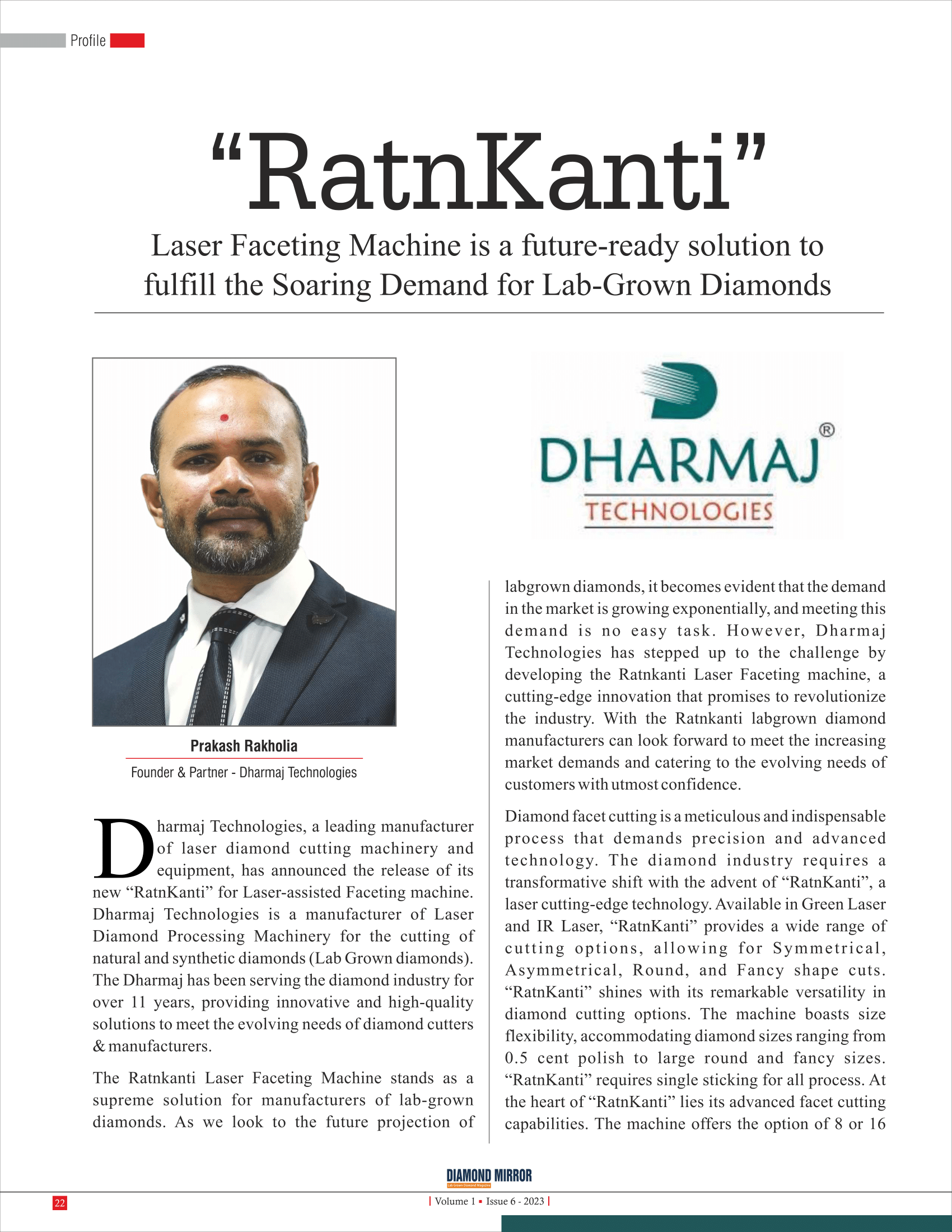 Ratnkanti for CVD